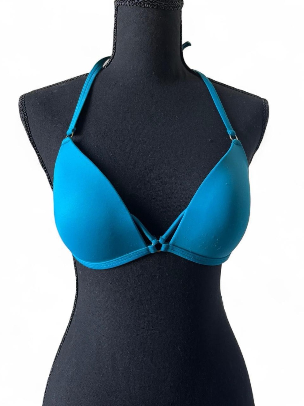 Victoria's Secret Teal Halter Push-Up Bikini Top